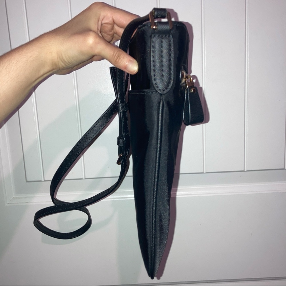 🆕 Michael Kors Kelsey Nylon Minimalist Black Crossbody Bag - Picture 7 of 13